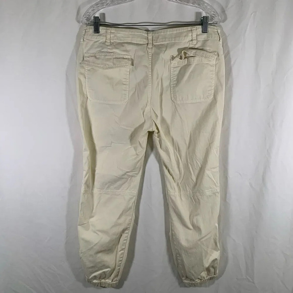 Lauren Ralph Lauren Pants Women's 12 Off White Chino Fitted Ankle Pockets - Picture 8 of 9